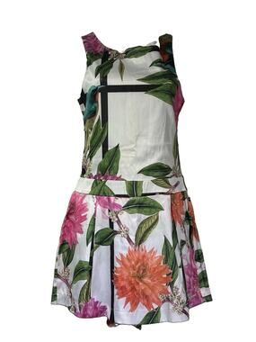 capim canela brazilian hummingbird tropical Floral romper Size S